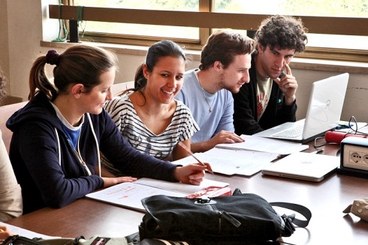 Studenti in sala lettura